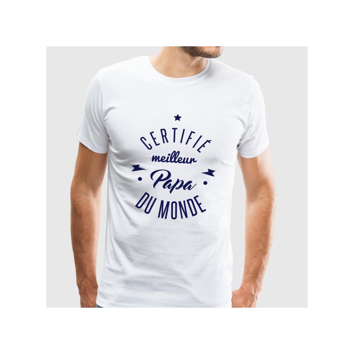 T-shirt Certifié meilleur papa