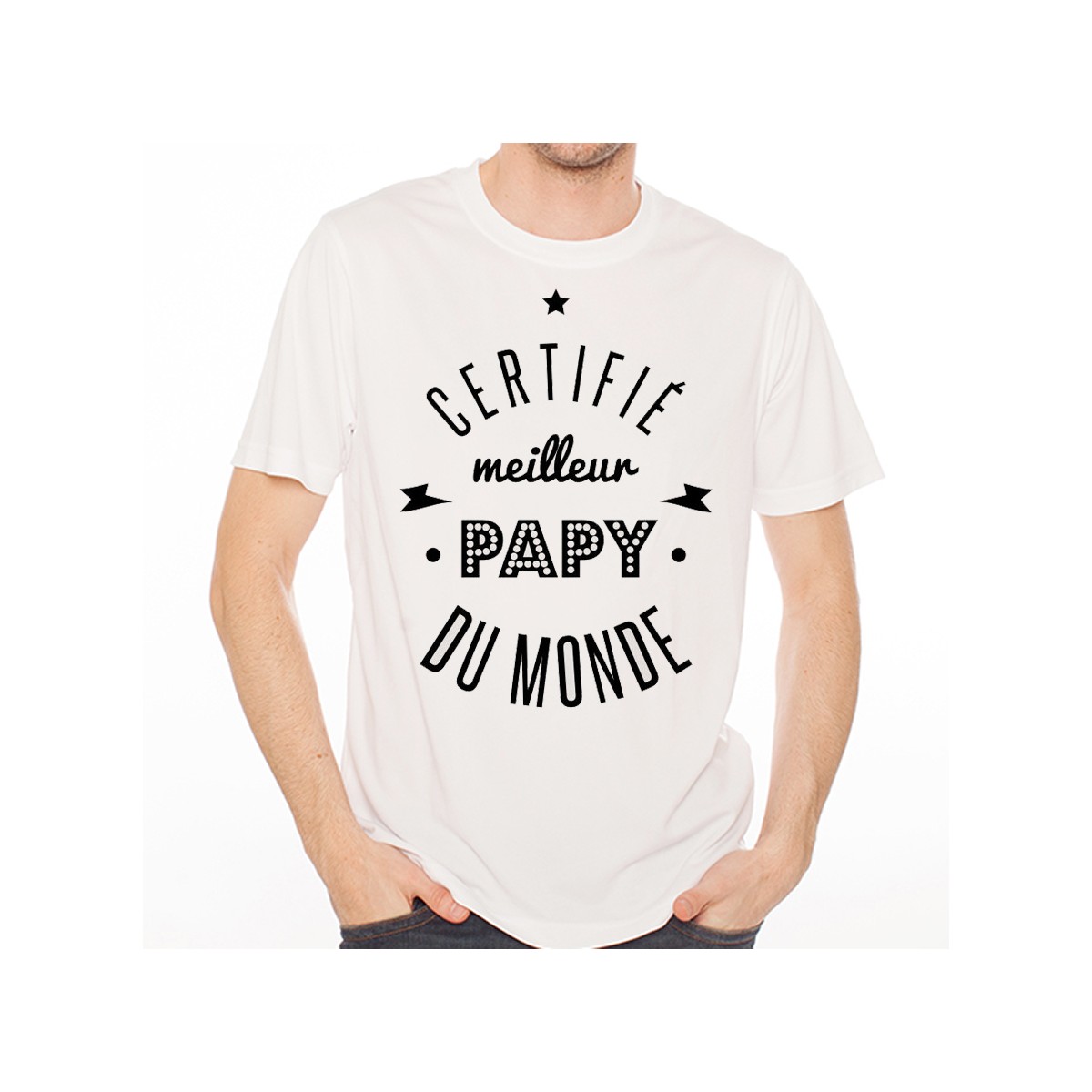 T-shirt Certifié meilleur papy