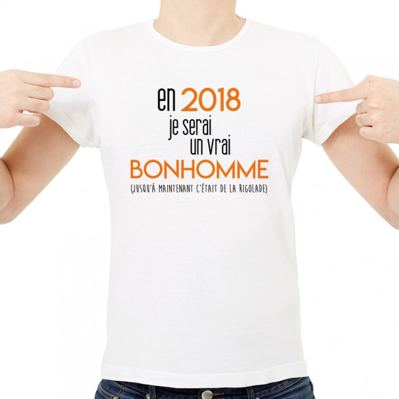 T-shirt 2018 un vrai bonhomme