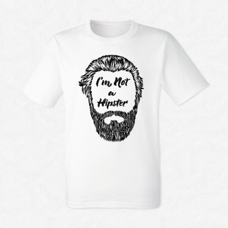 T-shirt I'm not a hipster