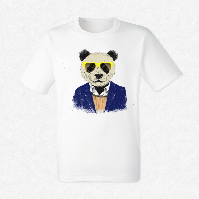 T-shirt Hipster Panda