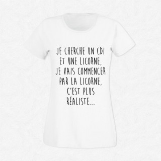 T-shirt CDI ou licorne