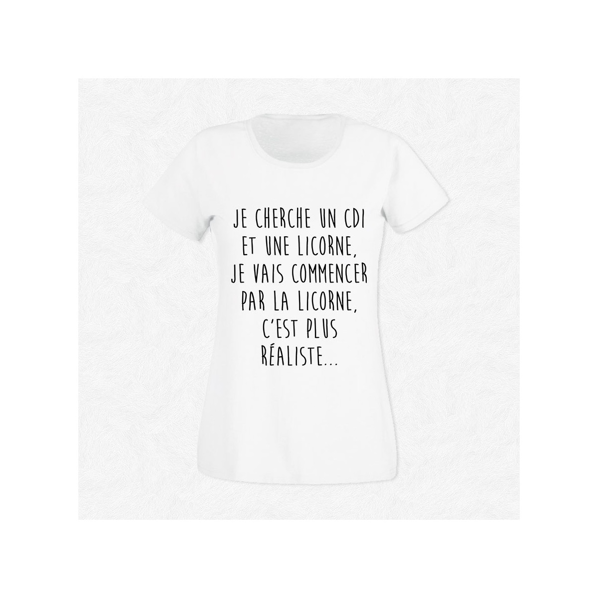 T-shirt CDI ou licorne