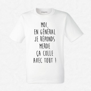 T-shirt Je réponds merde