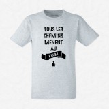 T-shirt Tous les chemins mènent au rhum