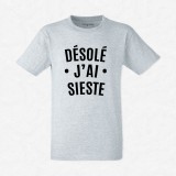 T-shirt Désolé j'ai sieste