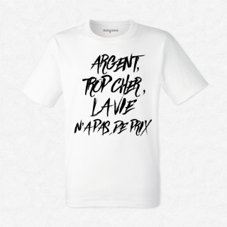 T-shirt Argent trop cher