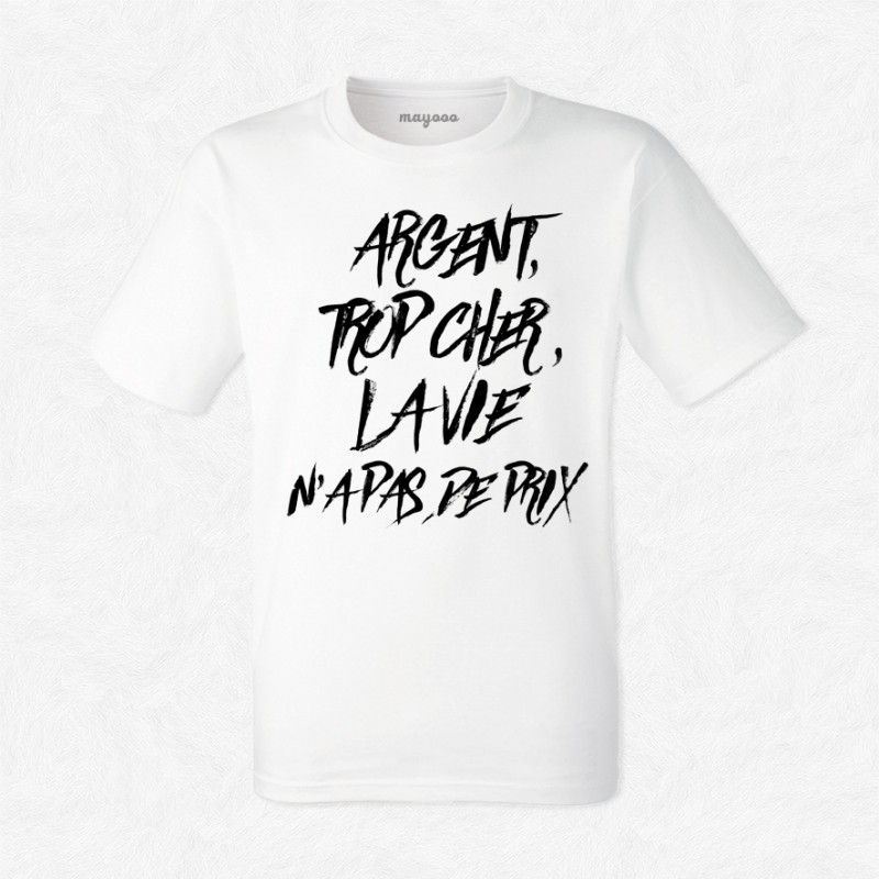 T-shirt Argent trop cher