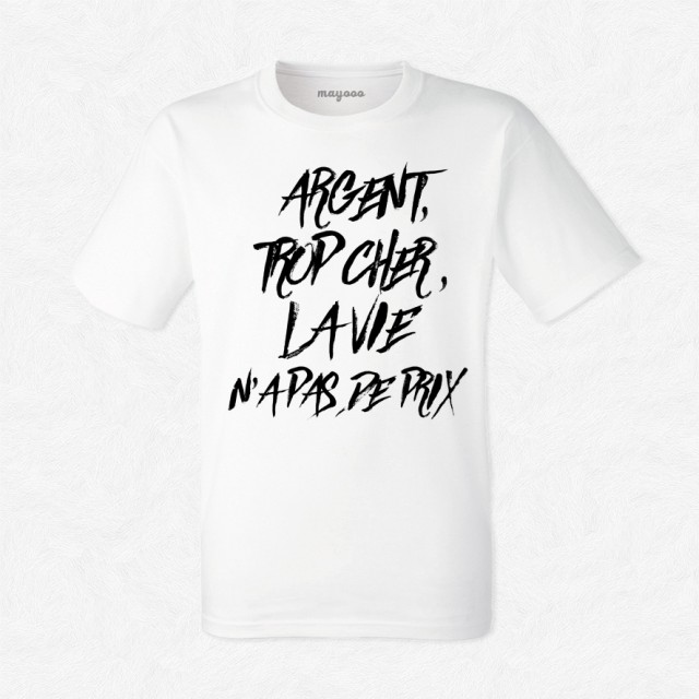 T-shirt Argent trop cher