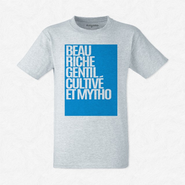 T-shirt Beau, riche, gentil