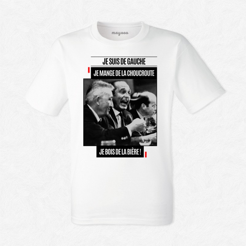 T-shirt Chirac Je suis de gauche
