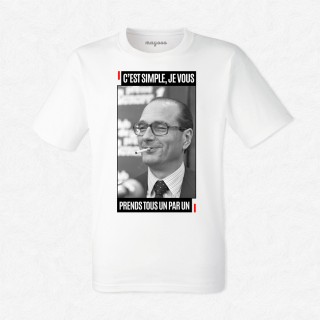 T-shirt Chirac Je vous prends tous un par un