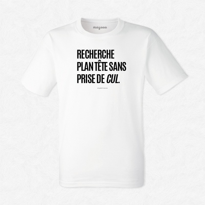 T-shirt Recherche plan tête