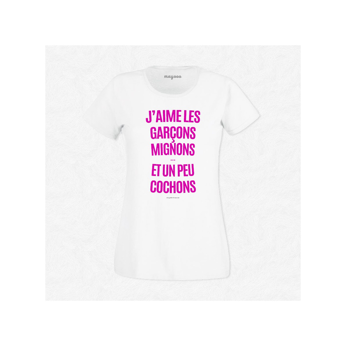 T-shirt J'aime les garçons mignons