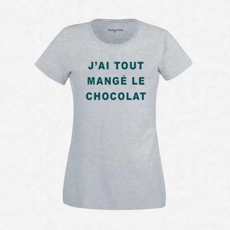 T-shirt J'ai tout mangé le chocolat