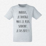 T-shirt Parfois je diverge