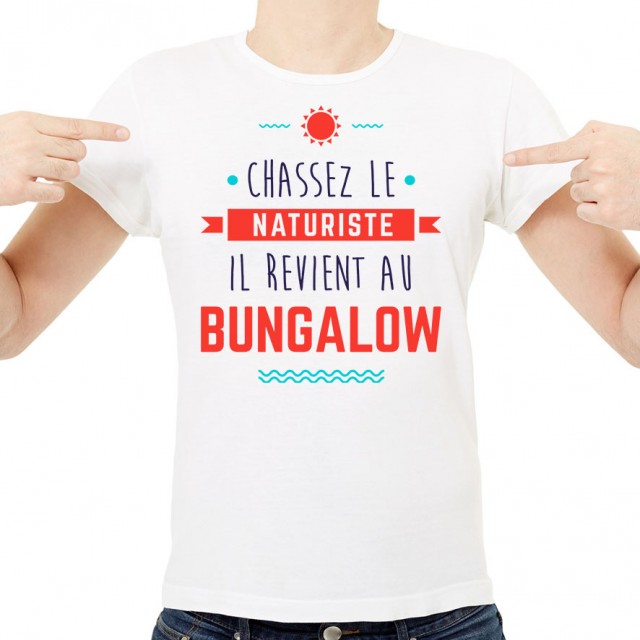 T-shirt Chassez le naturiste