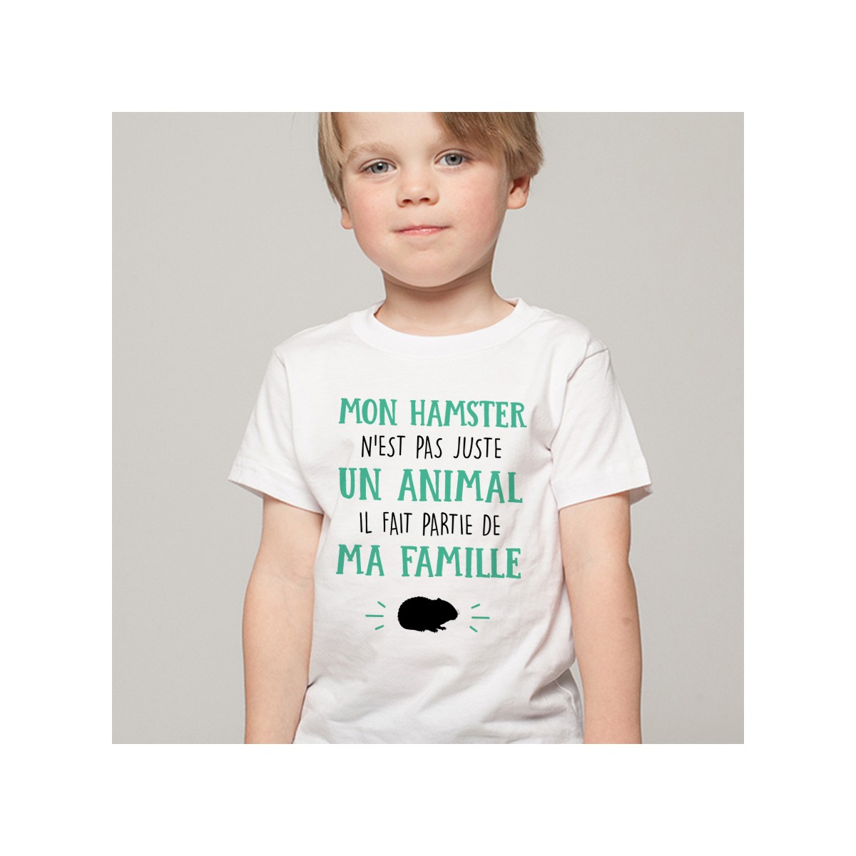 T-shirt Mon Hamster fait parti de ma Famille