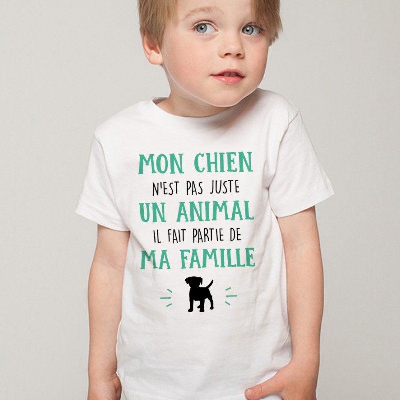 T-shirt Mon Chien fait parti de ma Famille