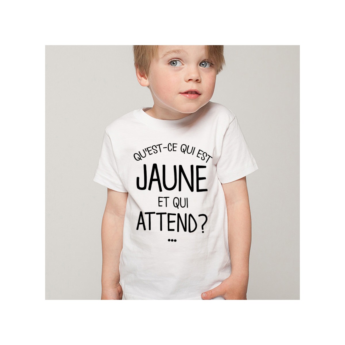 T-shirt Qu'est ce qui est jaune