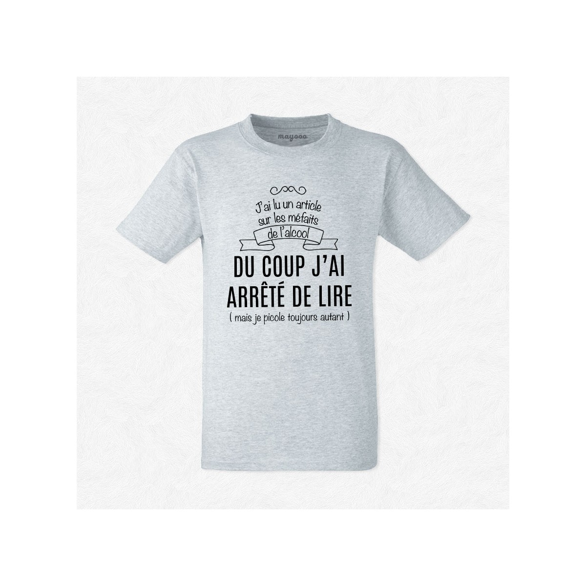 T-shirt J'ai lu un article sur les méfaits..