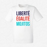 T-shirt Liberté, égalité, mojitos
