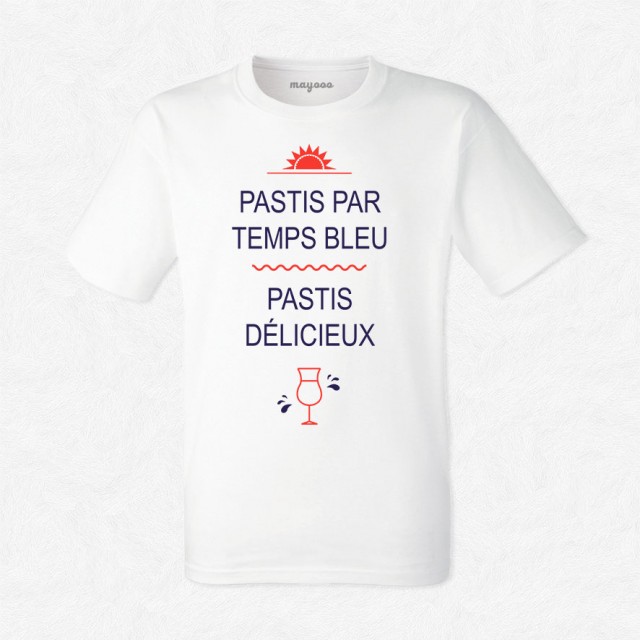 T-shirt Pastis par temps bleu