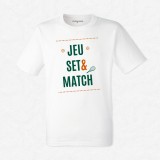 T-shirt Jeu set et match