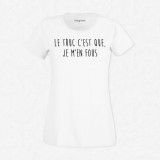 T-shirt Je m'en fous