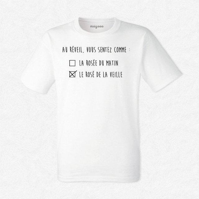 T-shirt Le rosé de la veille