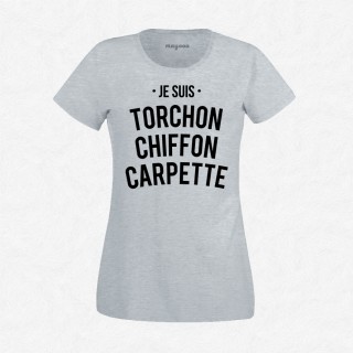 T-shirt Torchon chiffon carpette