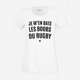 T-shirt Je m'en bats les boobs du rugby