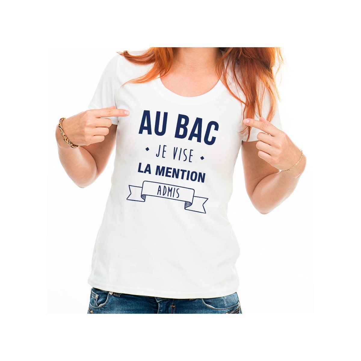 T-shirt Je vise la mention admis