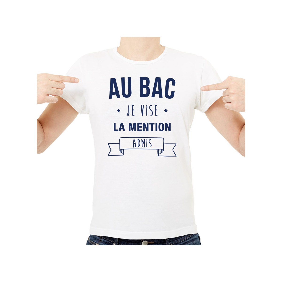 T-shirt Je vise la mention admis