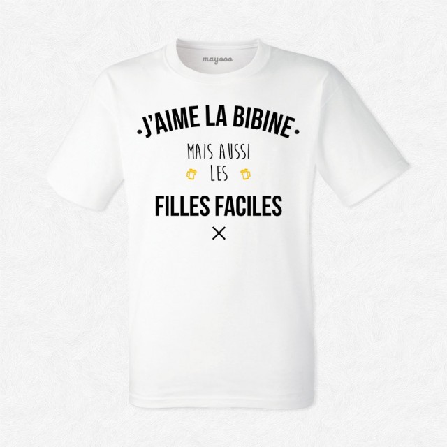 T-shirt J'aime la bibine