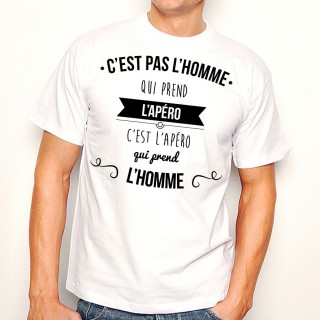 T-shirt C’est pas l’homme qui prend l’apéro