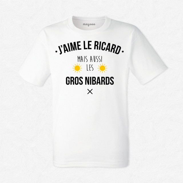 T-Shirt J'peux pas j'ai ricard - Cadeau homme qui aime alcool Taille S