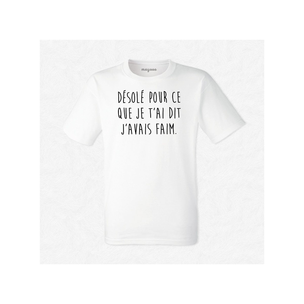 T-shirt Désolé pour ce que j'ai dit