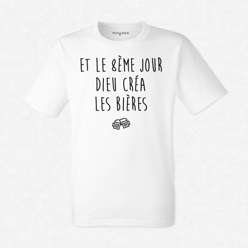 T-shirt Dieu créa les bières