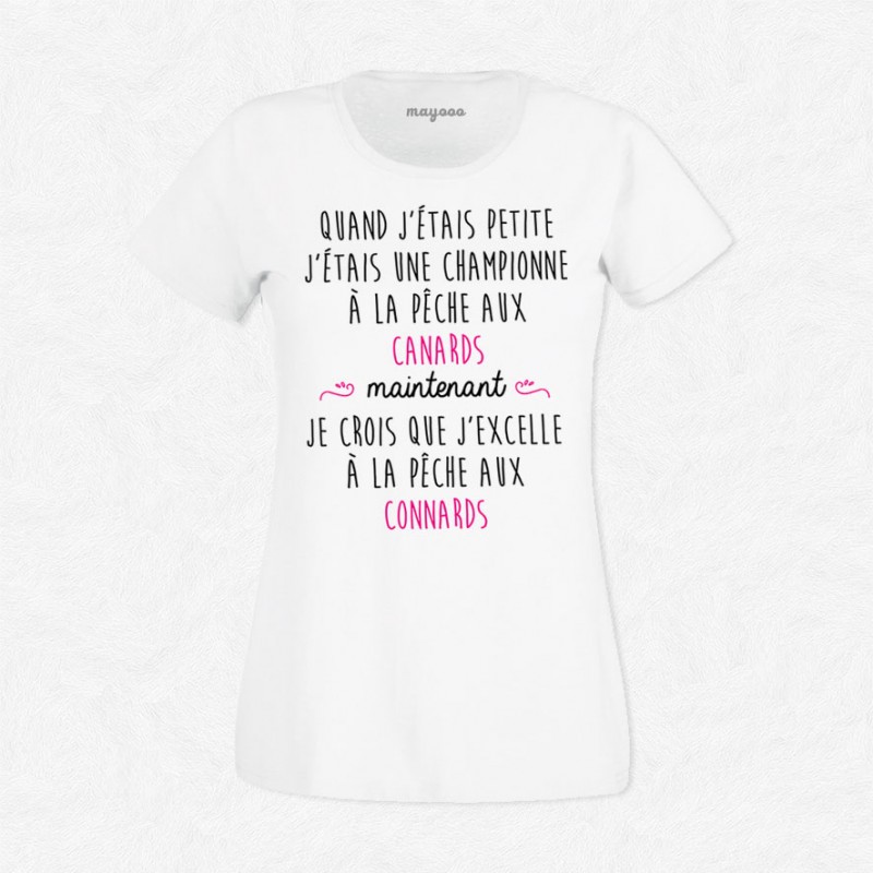 T-shirt La pêche aux connards