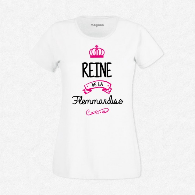 T-shirt Reine de la flemmardise