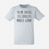 T-shirt Tu me casses les couilles