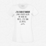 T-shirt J'ai faim d'amour