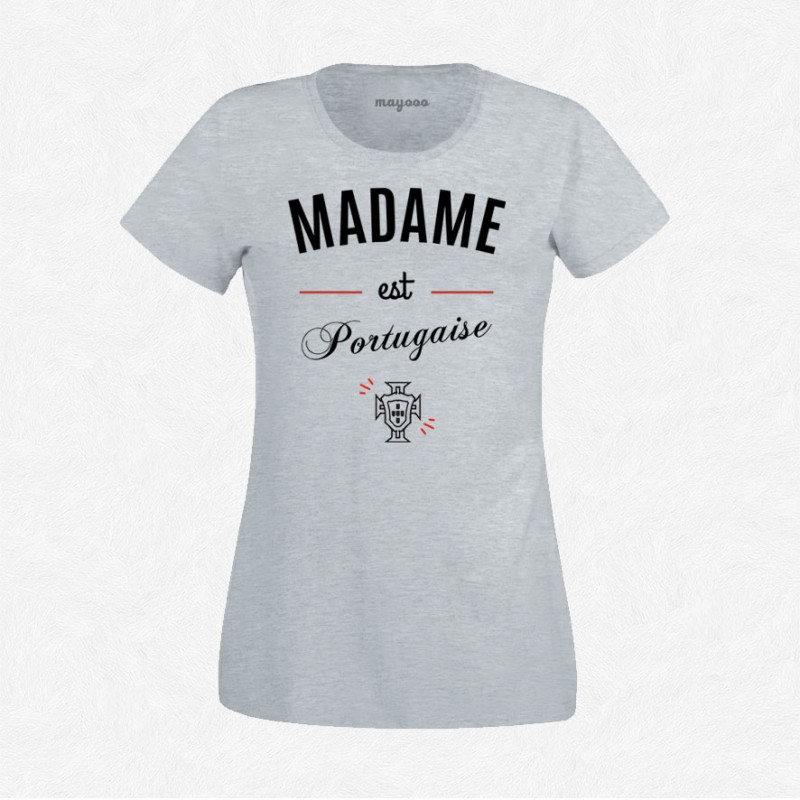 T-shirt Madame est Portugaise
