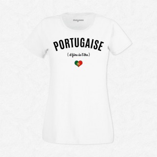 T-shirt Portugaise et fière