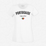 T-shirt Portugaise et fière
