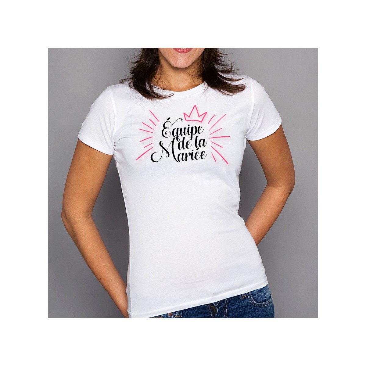 T-shirt Équipe de la mariée