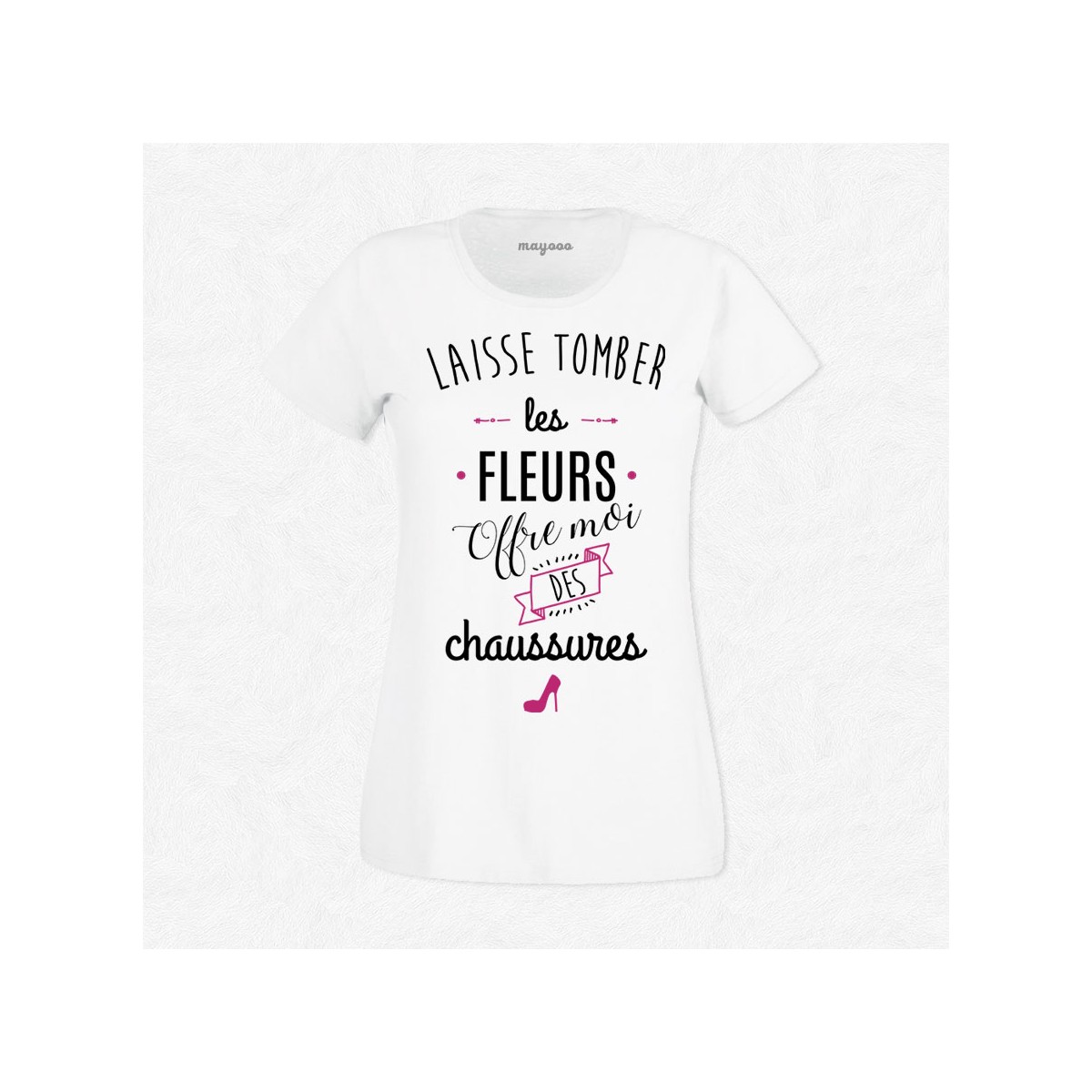 T-shirt Laisse tomber les fleurs