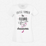 T-shirt Laisse tomber les fleurs