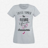 T-shirt Laisse tomber les fleurs